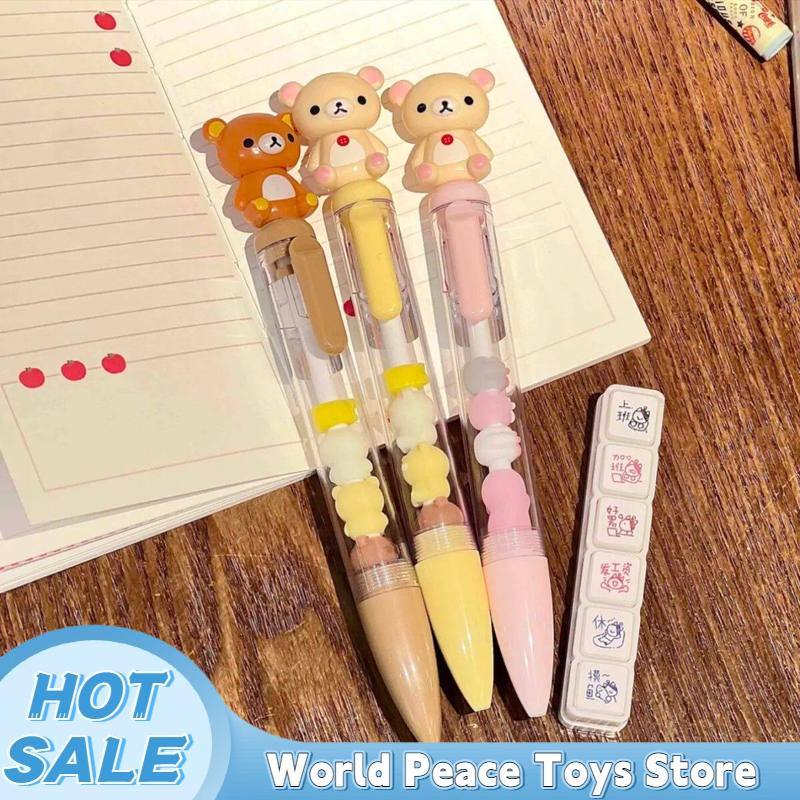 Stationery Supplier - Caneta Gel Rilakkuma Urso Irmã, Caneta