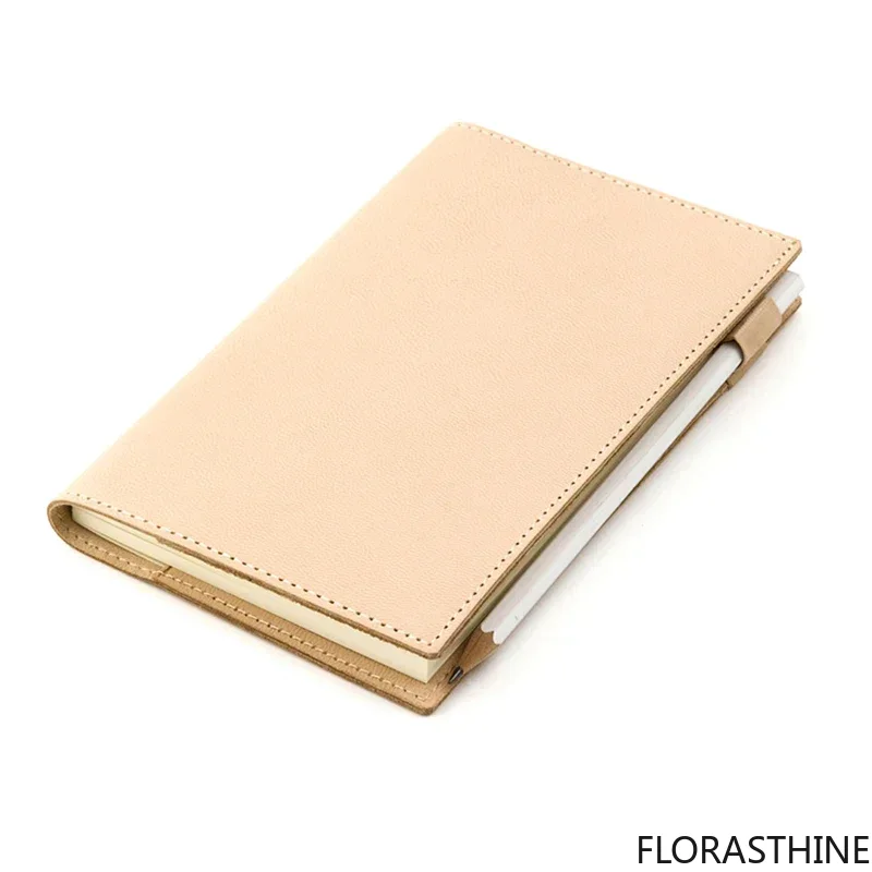 Tan Stationery & Office Supply - Caderno com capa de couro genuíno