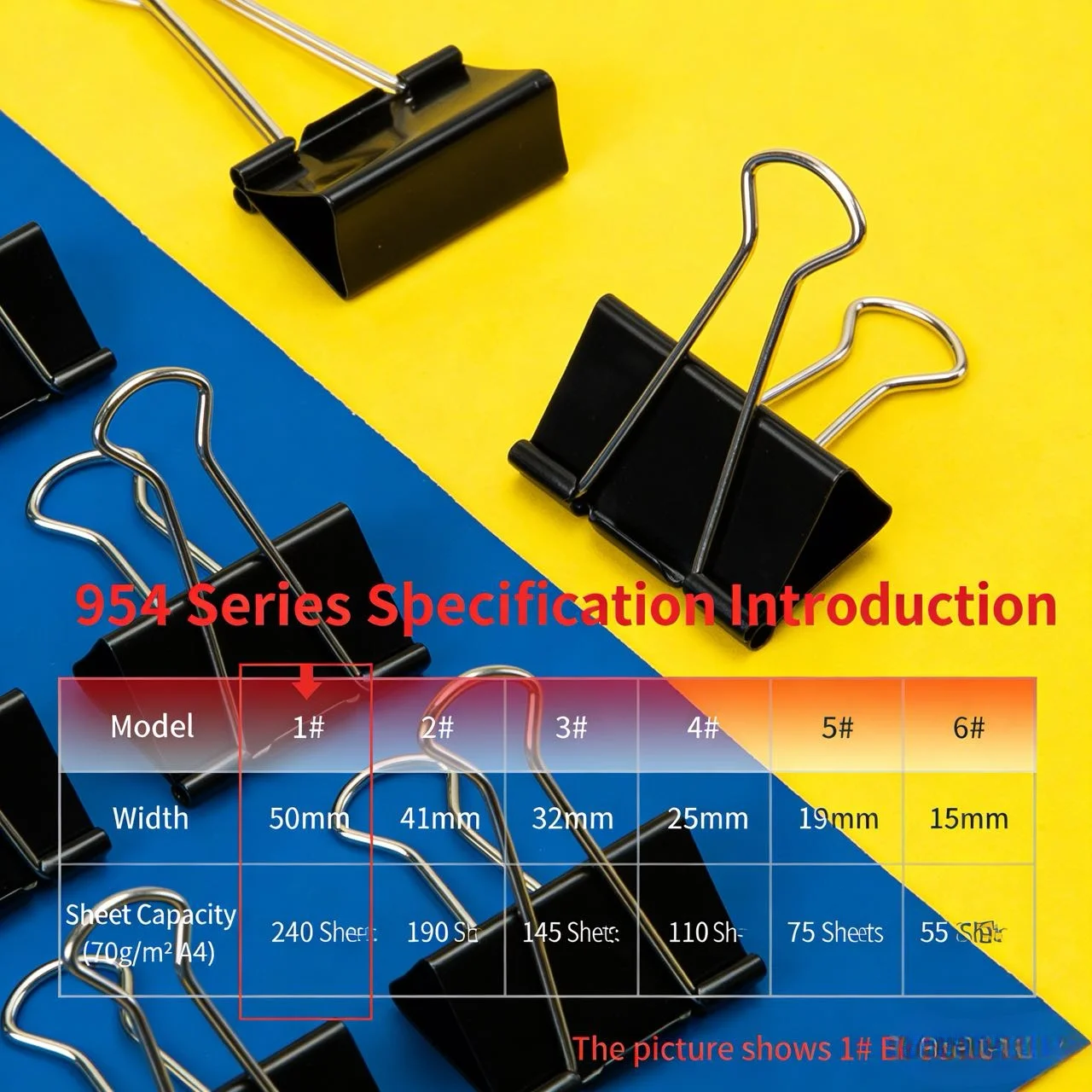 Clipes de Papel Pretos Série 9 - Binder Clip Assorted avaliação e preço