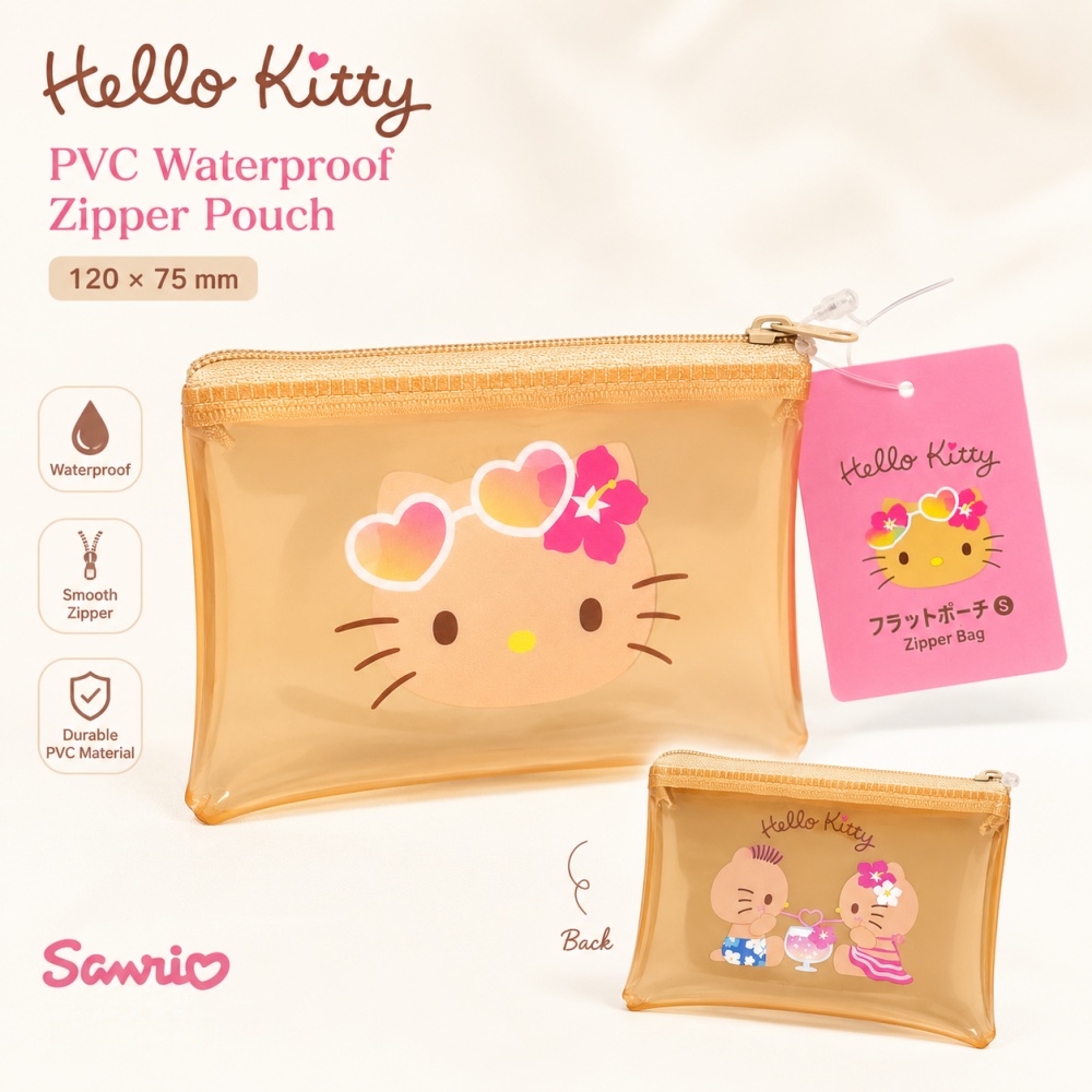 Bolsa de PVC com Zíper Hello K - Tan Stationery & Office Supply avaliação e preço