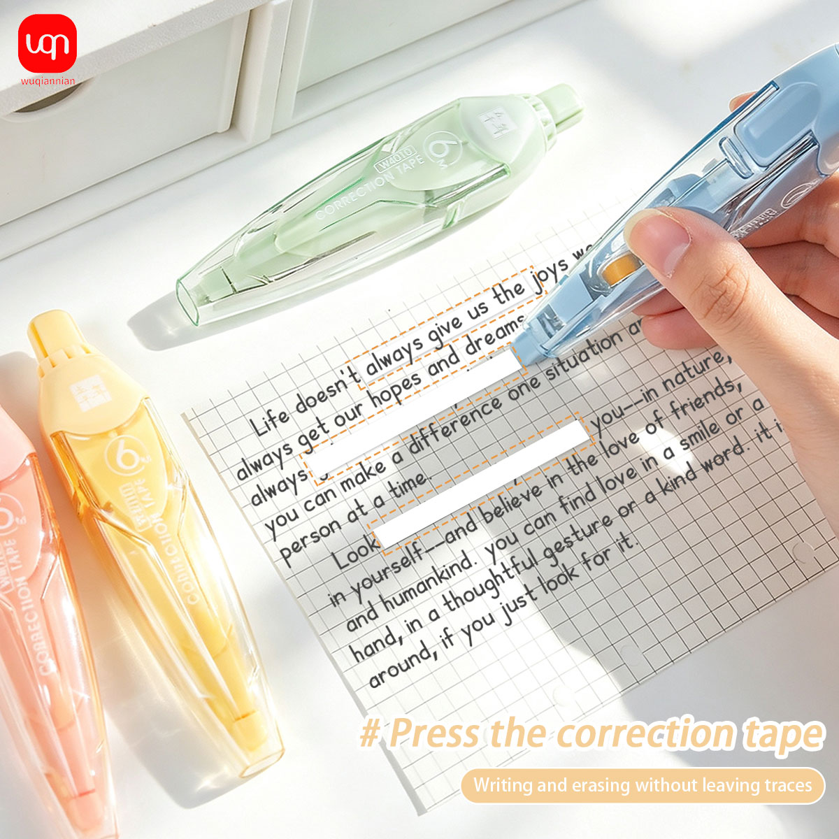 Fita corretiva de 6m, caneta c - Correction Tape Roller avaliação e preço